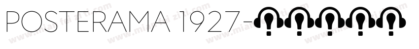 Posterama 1927字体转换